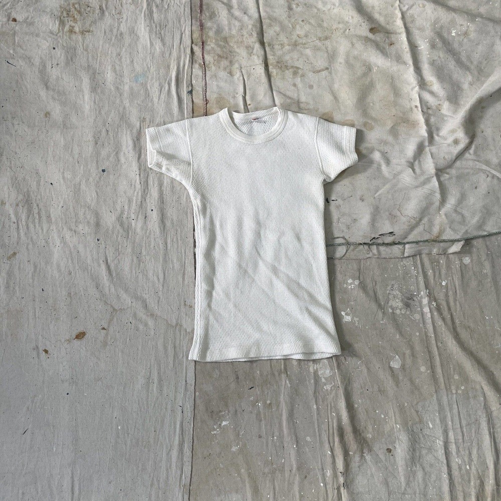 Vintage 1950s Short Sleeve Penney’s Combed Cotton Thermal Mens S